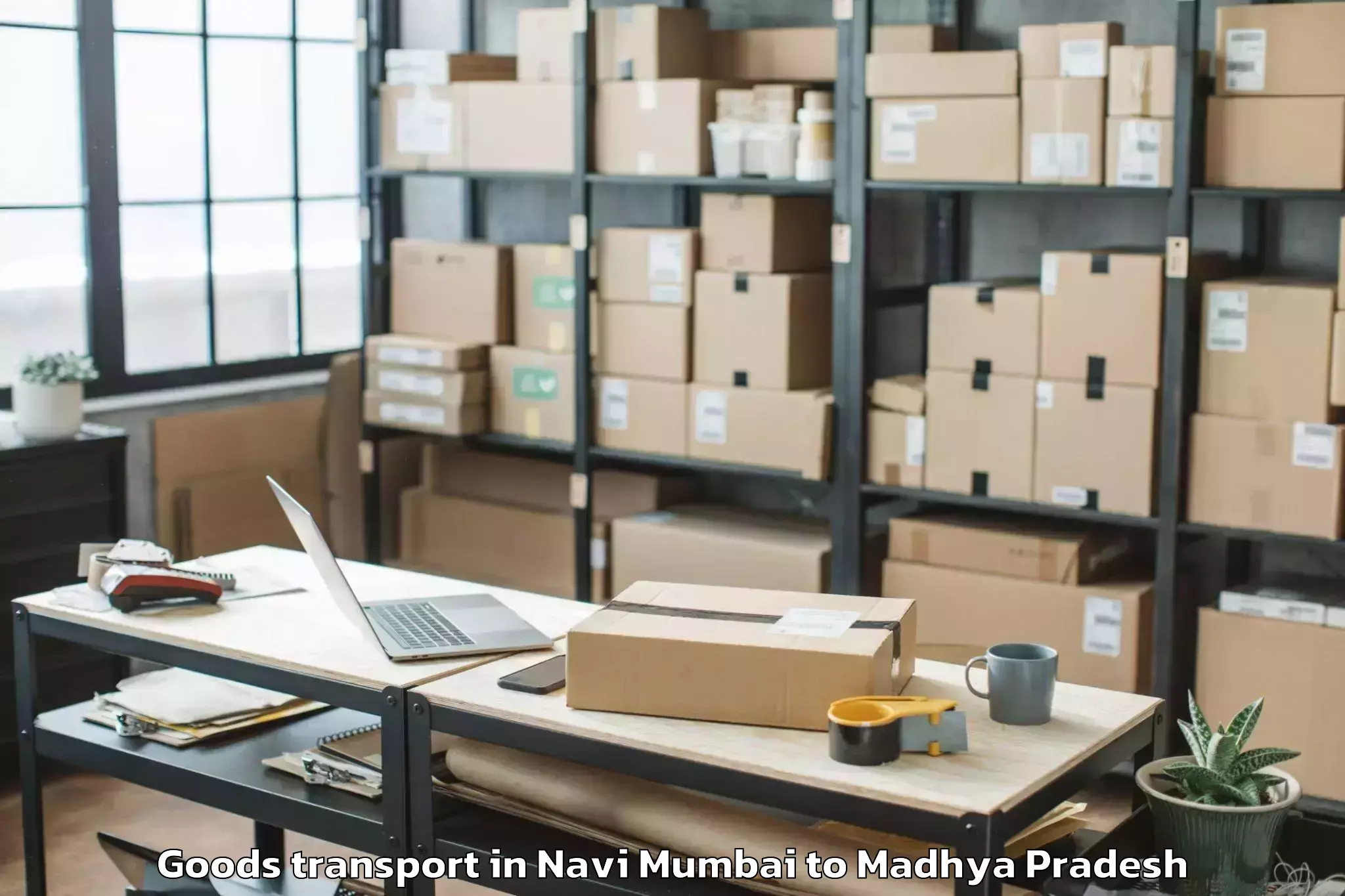 Easy Navi Mumbai to Pohri Goods Transport Booking